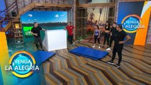 ¡Listos para lanzarnos desde el ropero! Ernesto y Aristeo nos enseñaron parkour. | Venga La Alegría