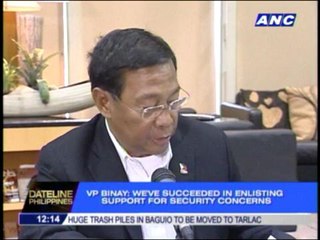 VP Binay back in PH from US