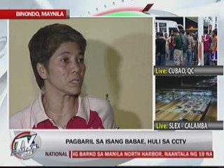 CCTV footage captures woman being shot dead