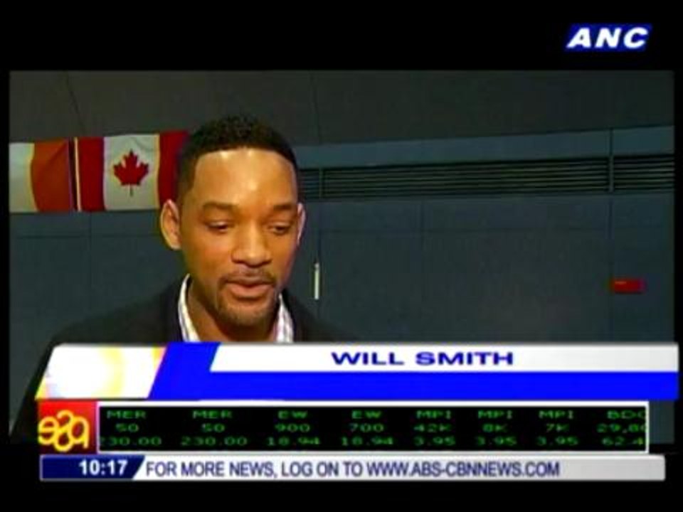 Will Smith tests sporting skills with Olympic athletes