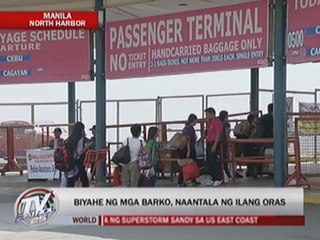 下载视频: Boat trips delayed at Manila harbor