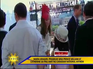 Maria Aragon impresses royals