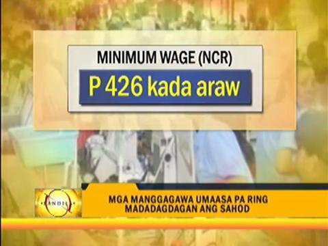 Labor groups call for salary hike
