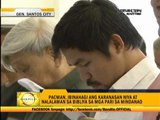 'New' Pacquiao faces priests in Mindanao