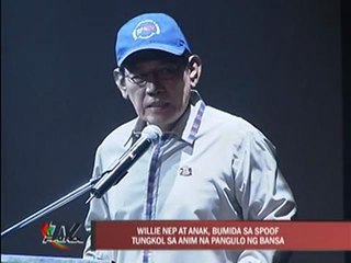 Willie Nep, daughter impersonate 6 PH presidents