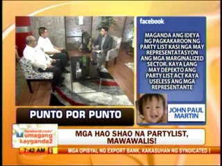 Punto por Punto: Hao shao na partylist, mawawalis!