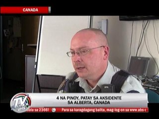 Drunk driver kills 4 Pinoys in Canada
