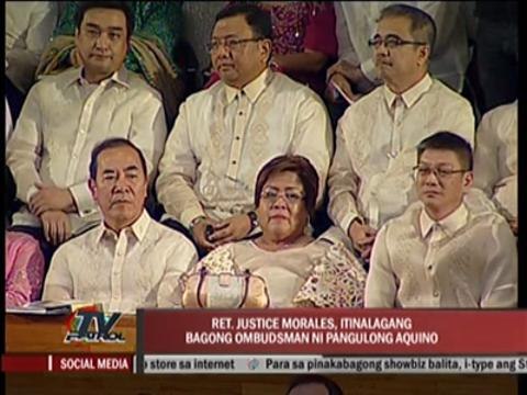 PNoy names Carpio-Morales as new Ombudsman