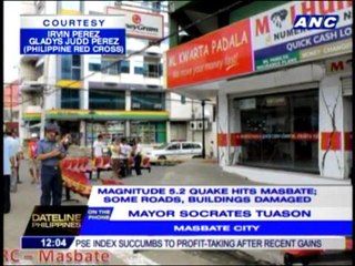 Quake injures 8 in Masbate City