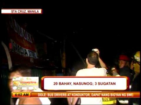 Fire hits residential area in Manila