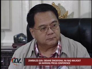 Ebdane walks out of press conference