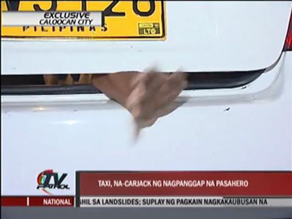EXCL:Carjacker locks up taxi driver in trunk