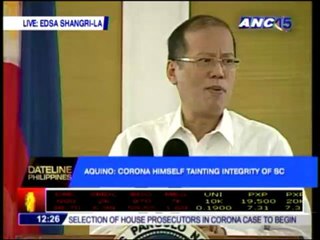 PNoy rallies allies behind Corona impeachment