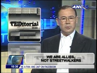 Teditorial: We are allies, not streetwalkers