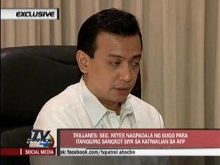EXCLUSIVE: Trillanes told Reyes to ID power behind ex-comptroller so he can be cleared