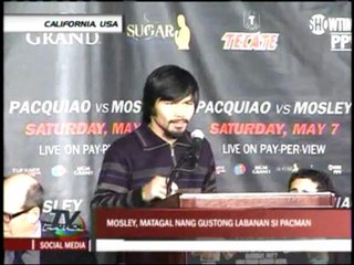 Pacquiao, Mosley start US press tour