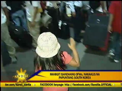 154 OFWs finally leave for S. Korea