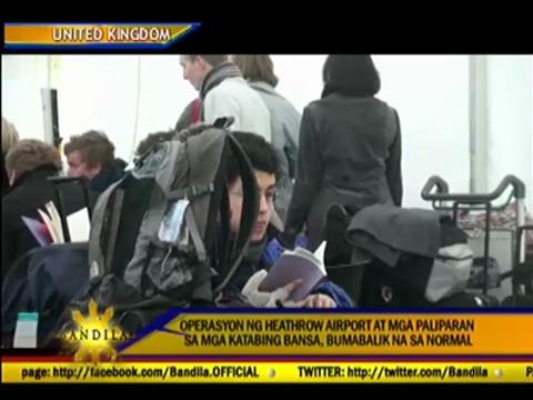 Pinoys stranded at Heathrow airport due to heavy snow