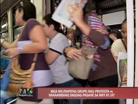 Protests await MRT, LRT fare hike