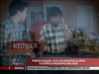 Pacquiao meets Glee star in Boracay