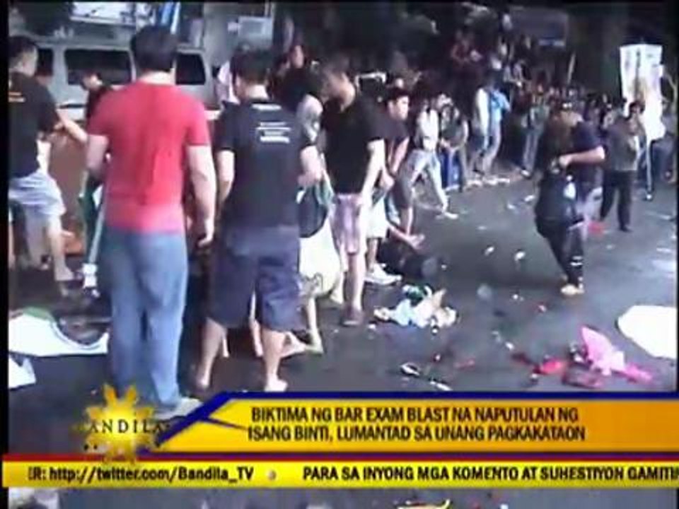 Raissa Laurel meets blast rescuer