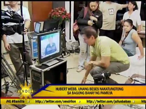 Hubert Webb now with family at home