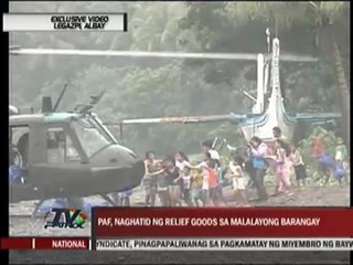 Relief operations continue for Albay residents