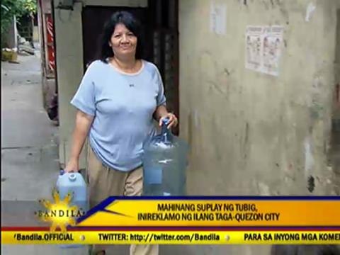 Water supply shortage hits QC areas