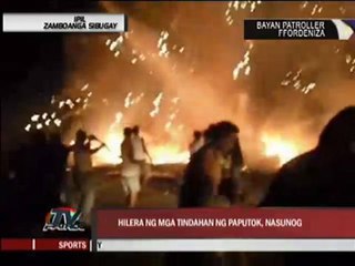 Fire hits firecracker stores in Zamboanga