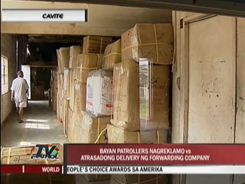 Forwarding company accused of delayed delivery