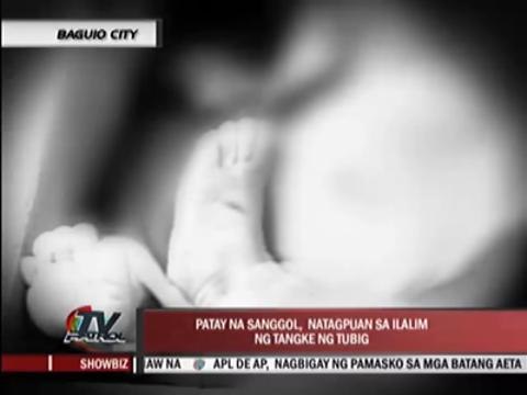 Infant found dead under Baguio water tank