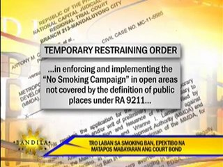 Smoking ban in Metro Manila temporarily lifted