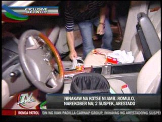 Ambassador’s carjacked vehicle recovered