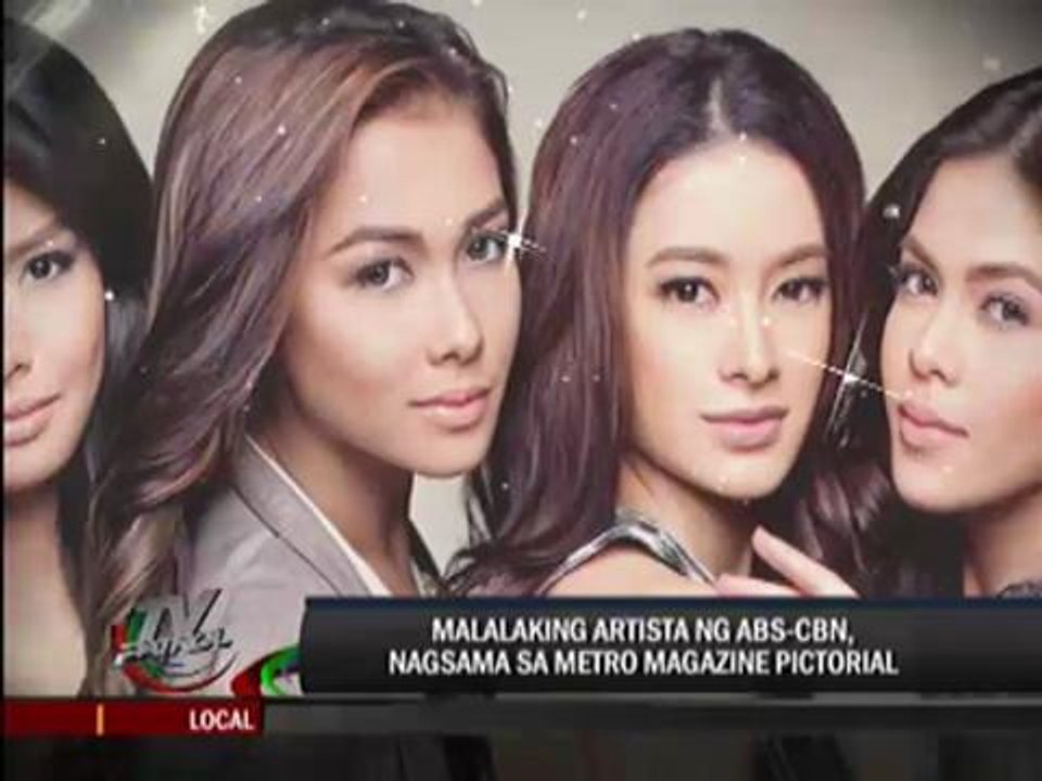 ABS-CBN stars glam it up for Metro mag pictorial