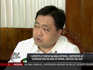 DOF orders lifestyle check for rice importers, DPWH contractors