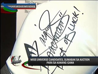 Miss Universe bets join charity auction