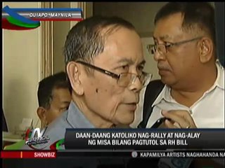 Opponents of RH bill rally in Manila