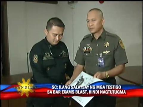 Grenade fragments in Bar exams blast given to NBI