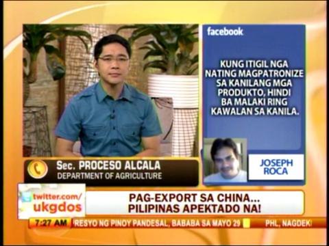 Punto por Punto: Pag-export sa China...Pilipinas,apektado na!