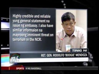 Terror experts believe threat real