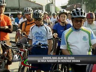 500 bikers pray for hostage victims