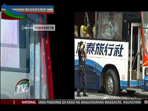 20 bullets fired from outside tourist bus