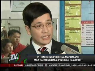 HK cops held at NAIA for undeclared bullet shells