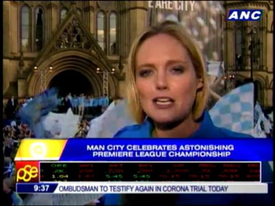 Man City celebrates Premier League championship