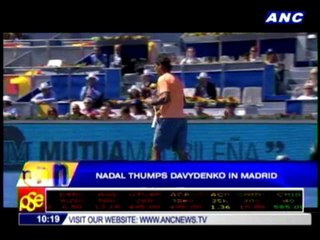 Nadal thumps Davydenko in Madrid