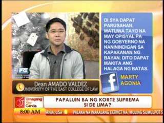 Papaluin ba ng Korte Suprema si de Lima?