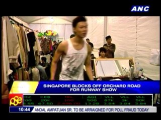 Singapore blocks off Orchard road for runway show