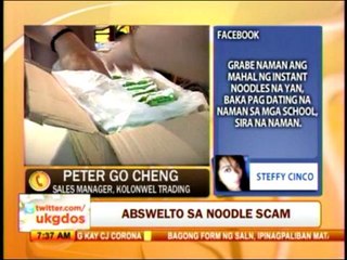 Punto por Punto: Lapus cleared by Ombudsman in noodle scam