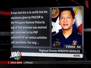PAGCOR to probe P21-M burger donation to PNP