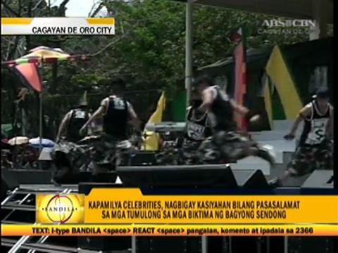 Kapamilya stars perform for Sendong victims